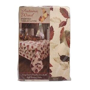 Benson Mills Autumn Wind Fall Tablecloth 60x84 Oblong Harvest Thanksgiving